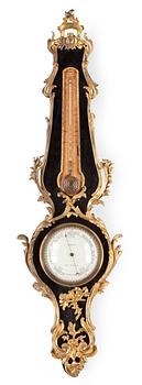 805. BAROMETER/TERMOMETER. Frankrike, 1700-tal. Louis XV. Cappy et Mossy.