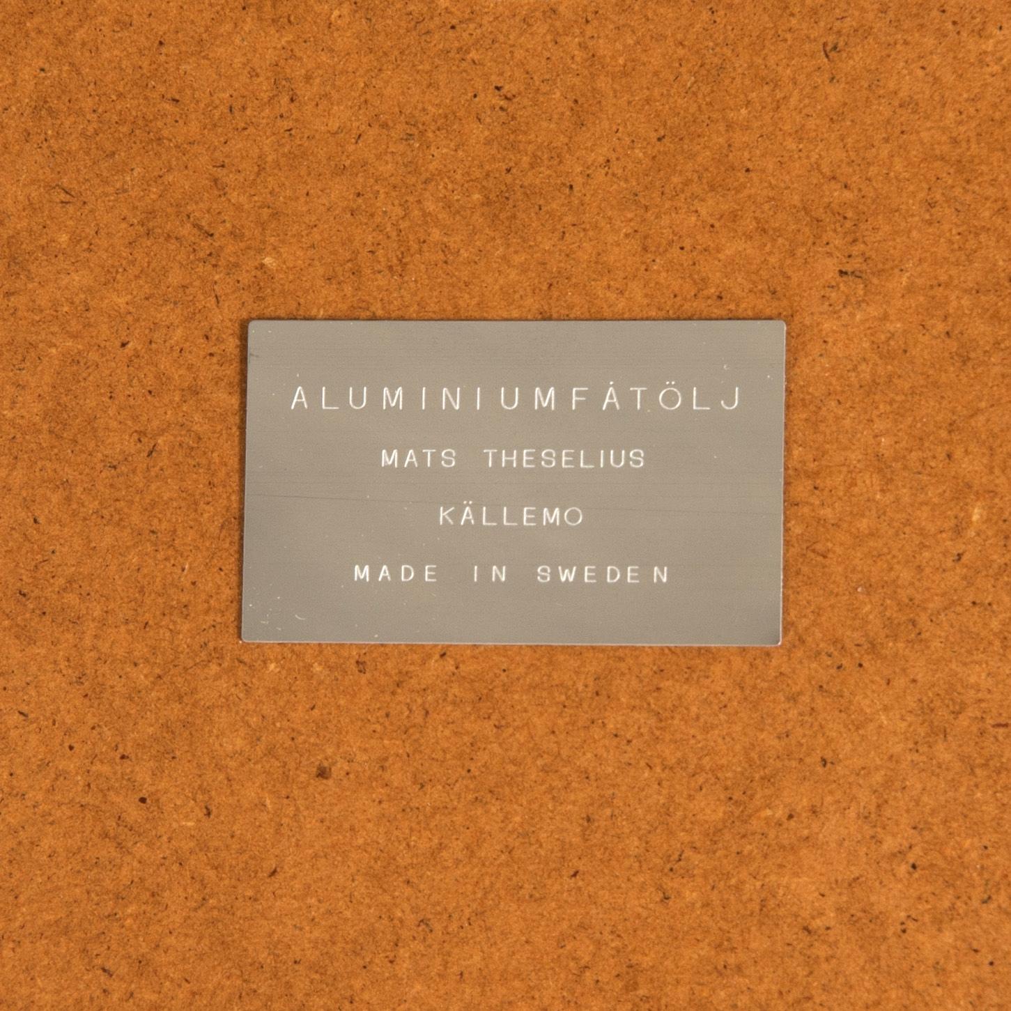 Mats Theselius, armchair "Aluminium Chair", Källemo.