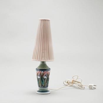 A dish and a table lamp by Marian Zawadzki for Tilgmans, second half of the 20th century.