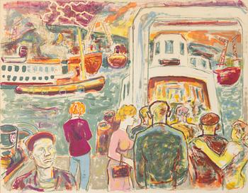 Albin Amelin, "Arbetarfärjan".