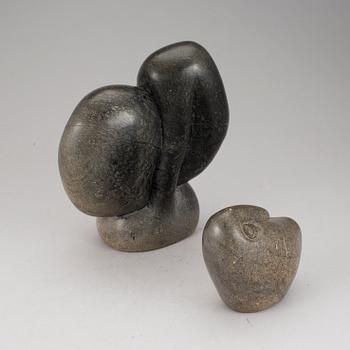 FANIZANI AKUDA, 2 sculptures of stone.