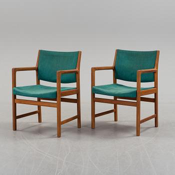 KARL ERIK EKSELIUS, a pair of teak armchairs from JOC Möbler, Vetlanda.