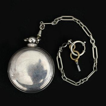 FICKUR, silver, sannolikt England, 1800-tal.