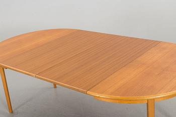 A 1960s teak veneered dining table by Bertil Fridhagen, Bodafors,