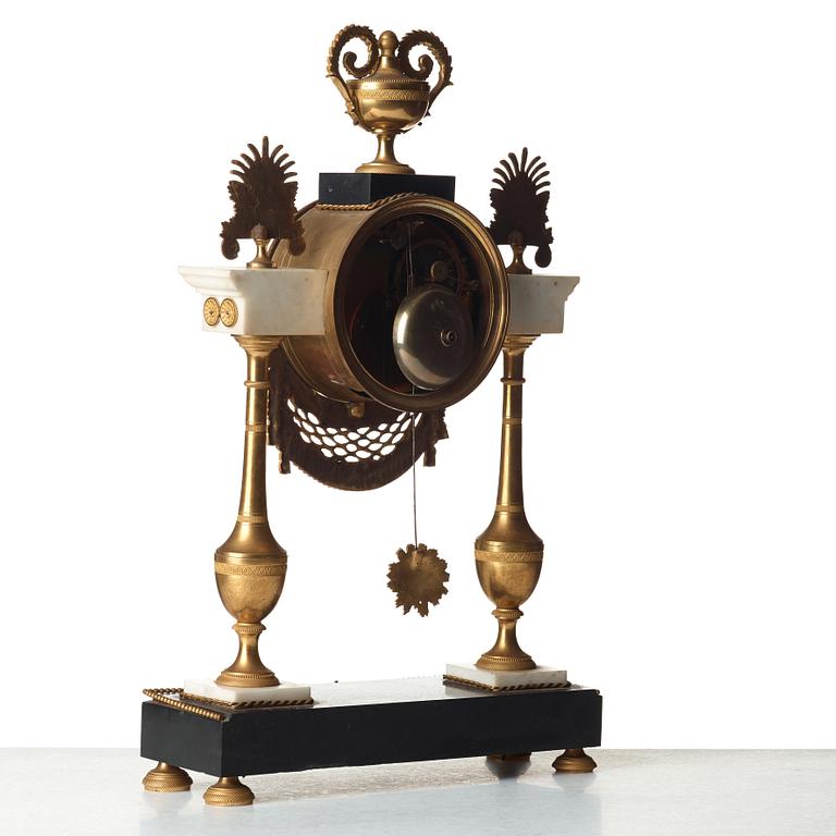 A Louis XVI circa 1790 mantel clock.