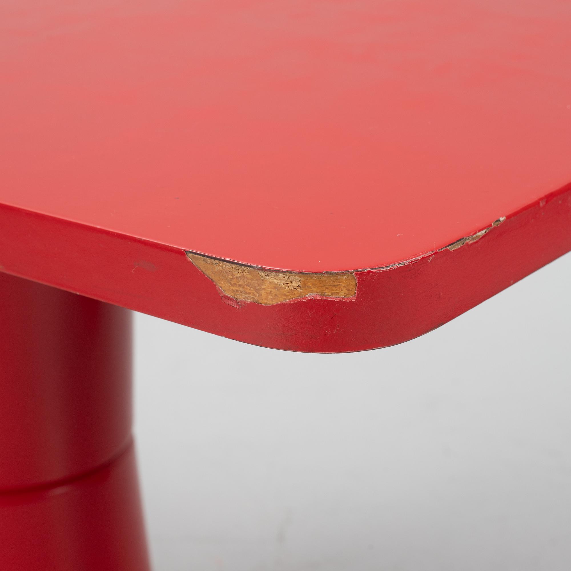 Yrjö Kukkapuro, a pair of 'Saturnus' tables and eight chairs, Haimi, Finland, 1970's.