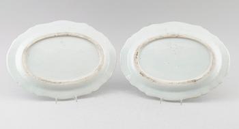 STEKFAT, 1 par, porslin, Kina, Qianlong 1736-1795.