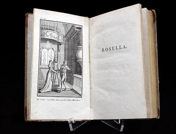 BOK, 4 vol, "Rosella ou Les Effets des Romans...", av Mary Charlton, Paris 1801.