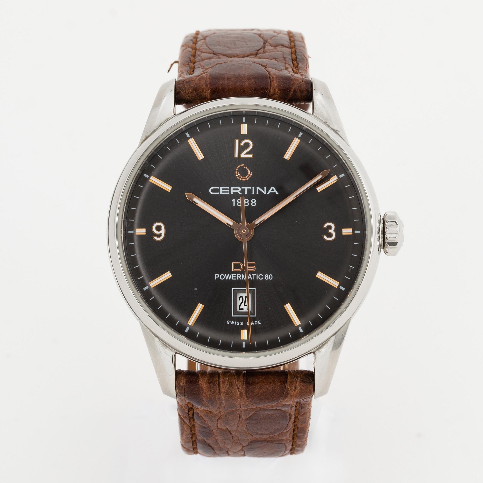 CERTINA, DS, Powermatic 80, wristwatch, 40 mm.