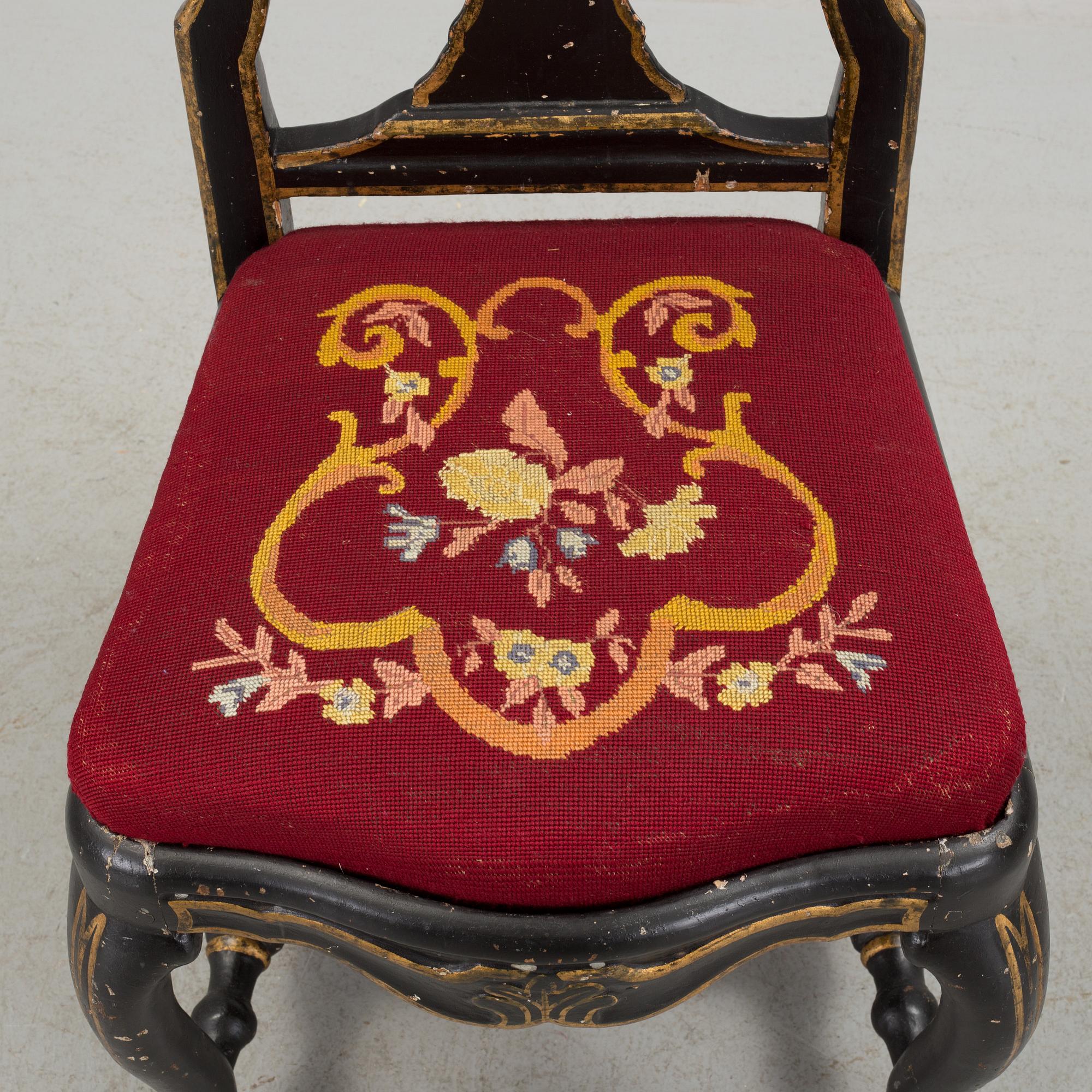 An 18th century chair.