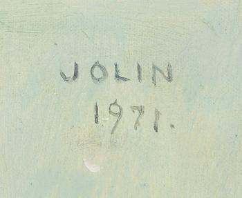 Einar Jolin, Still life with flowers and a shell.