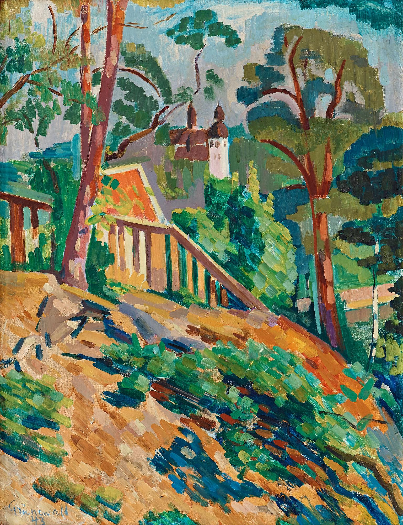 Isaac Grünewald, "En högsommardag, Saltsjöbaden".