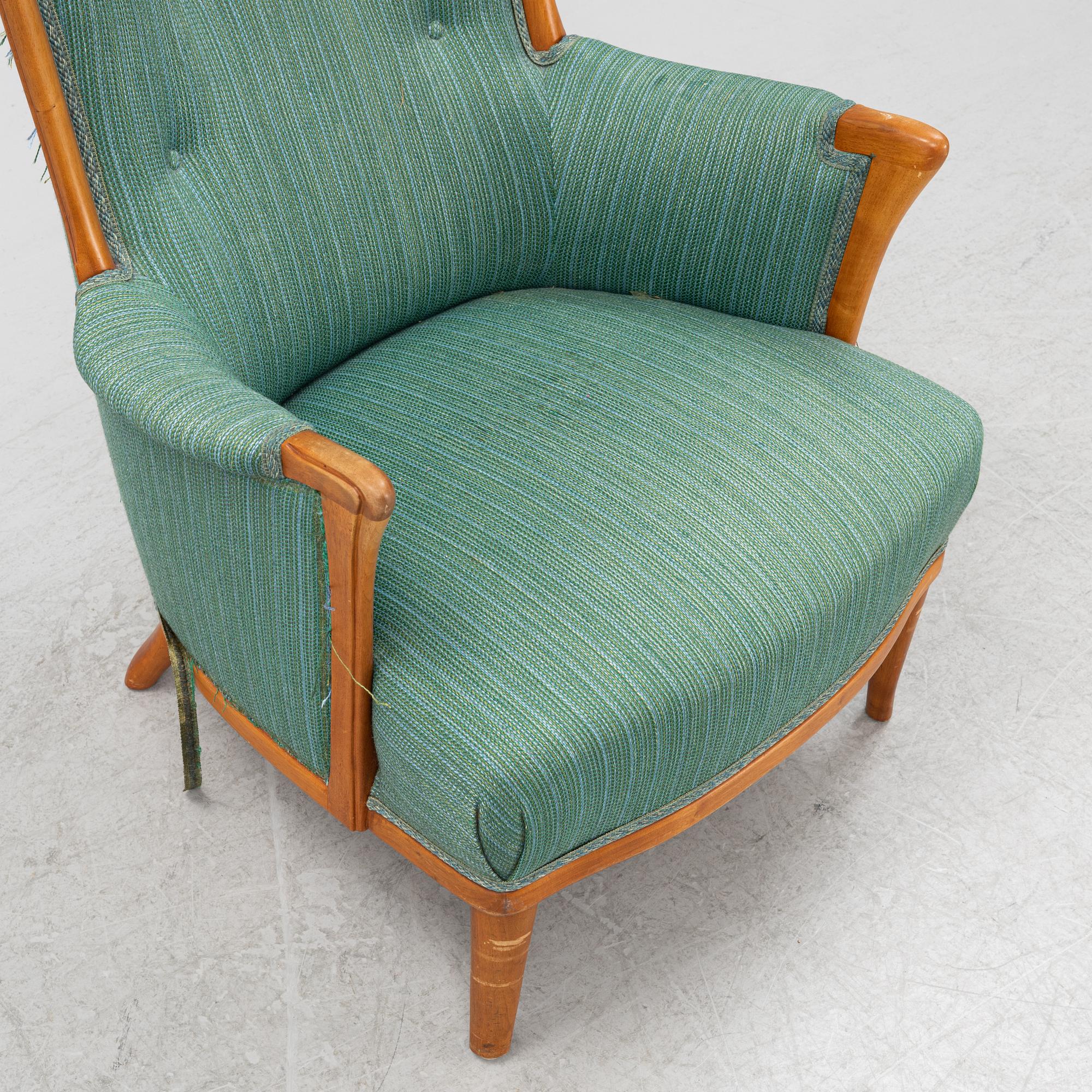 Carl Malmsten, a 'Vår fru' easy chair, Bodafors.