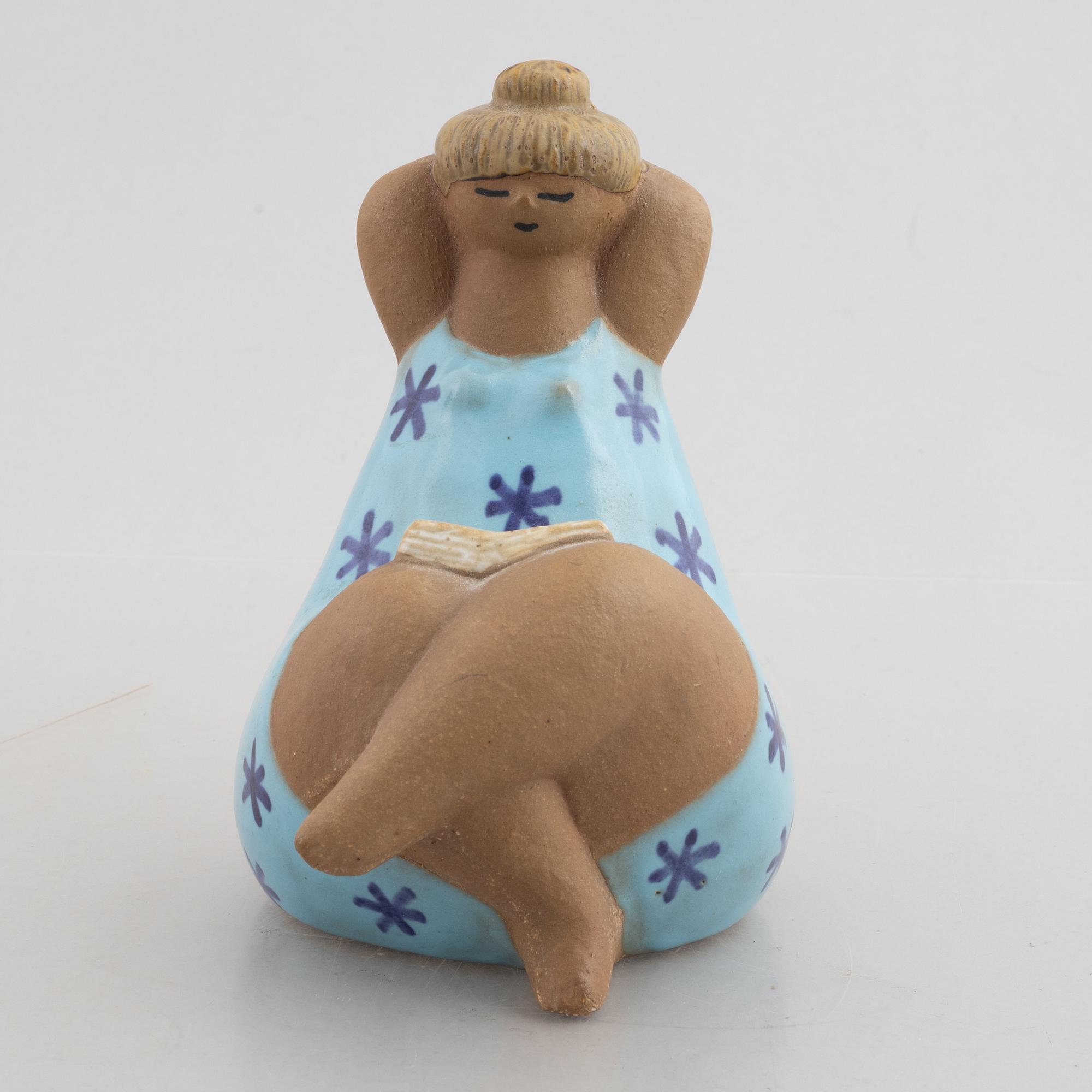 Lisa Larson, figurin, stengods, "Emma", Gustavsberg.