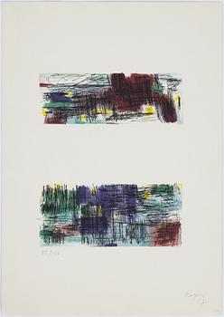 Jean Bazaine, lithograph in colours, signed numbred 55 /150 och daterad 57.