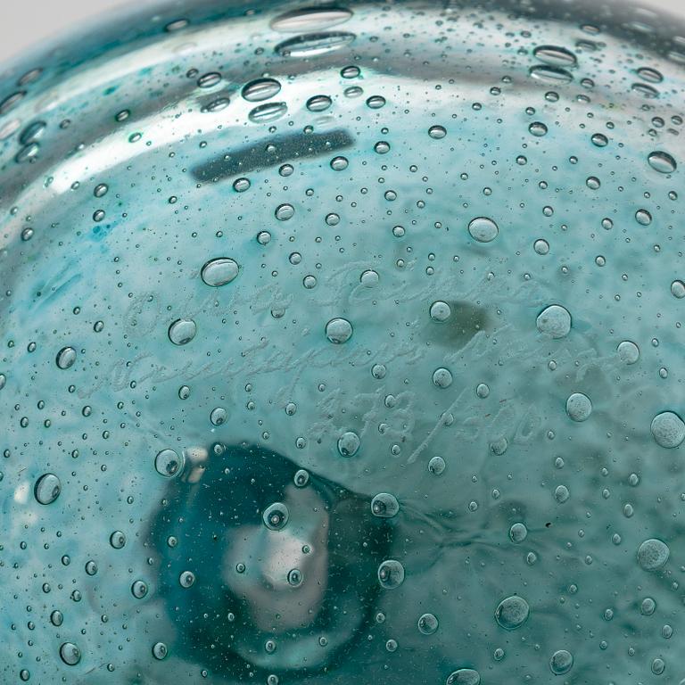 Oiva Toikka, A glassbird, 'Green Bird', signed Oiva Toikka Nuutajärvi Notsjö 273/300.