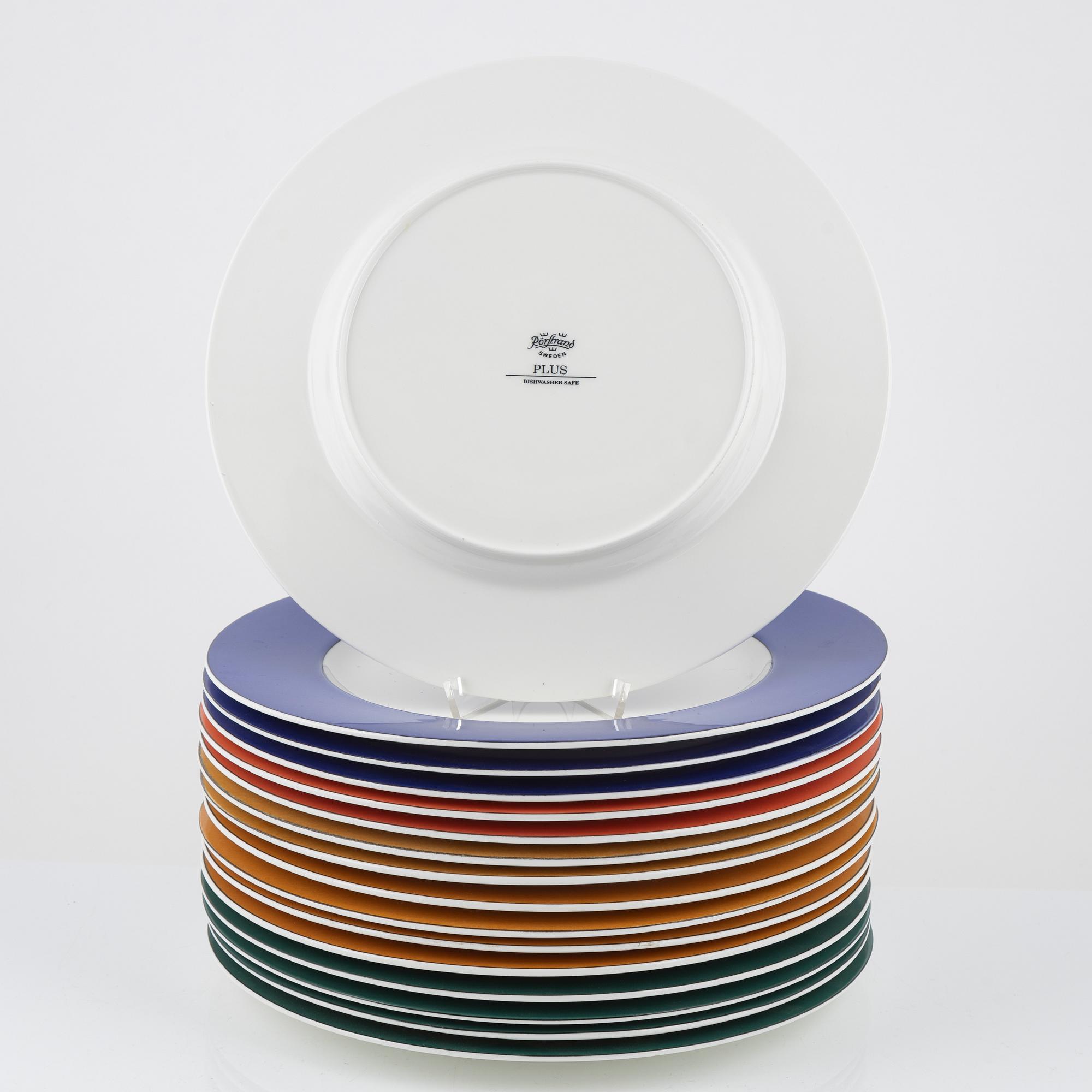 Tallrikar, 16 st, "Plus", Rörstrand.