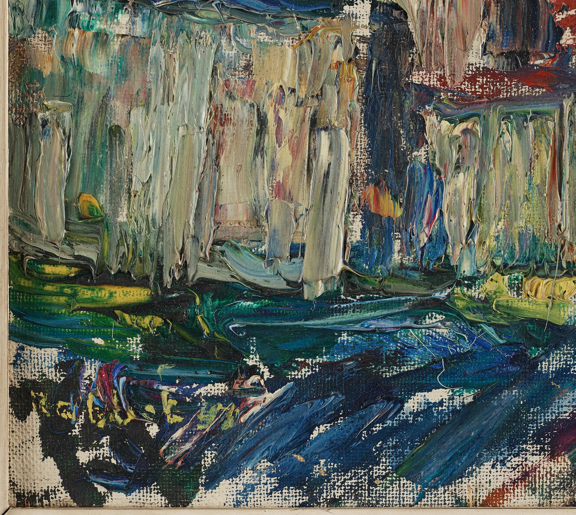 RABBE ENCKELL, Oil on canvas, signed.