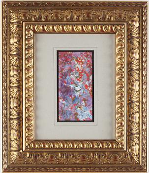 NELL WALDEN, collage/mixed media on paper, sigend and dated-73.