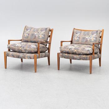 Arne Norell, a pair of 'Löven' armchiars, Norell Möbler.