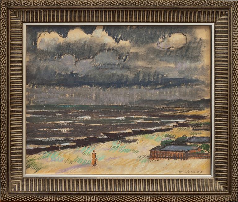 JOHAN JOHANSSON, pastell, sign.