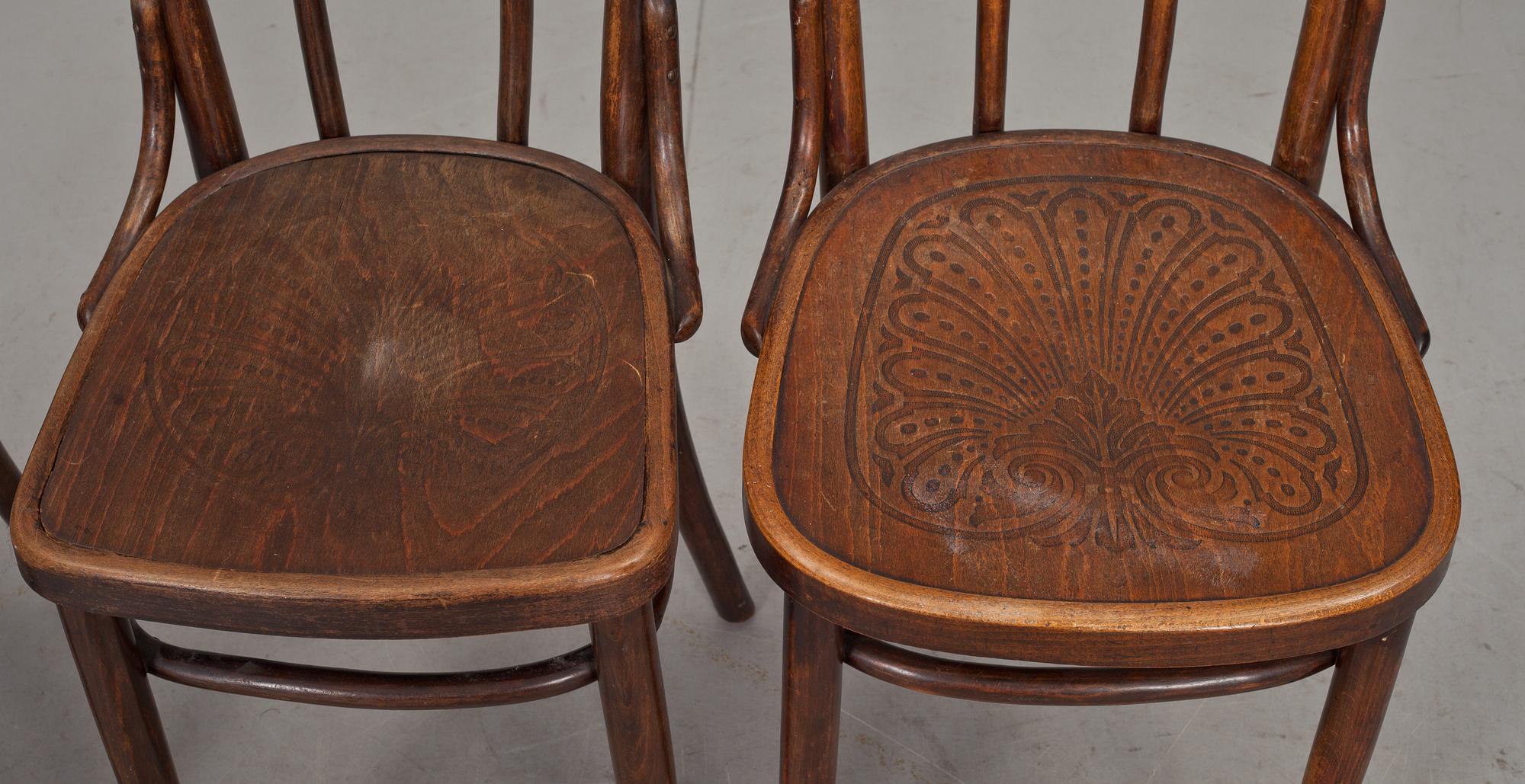 STOLAR, 8 st snarlika, delvis märkta Mundus och Cosmos, 1900-talets första hälft.