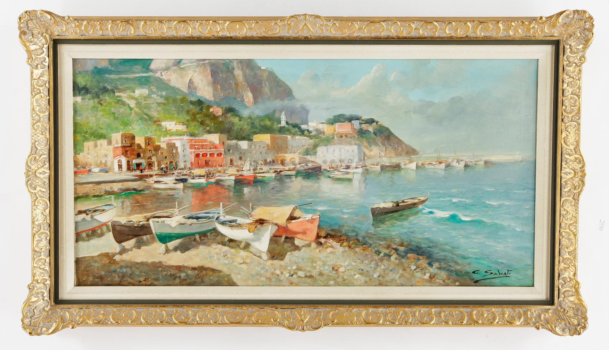 GIUSEPPE SALVATI, olja på duk. Signerad.