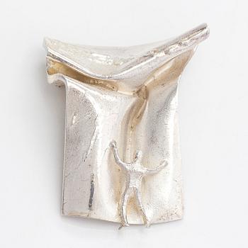 Björn Weckström, Brosch "På ytan", sterlingsilver. Lapponia 1970.