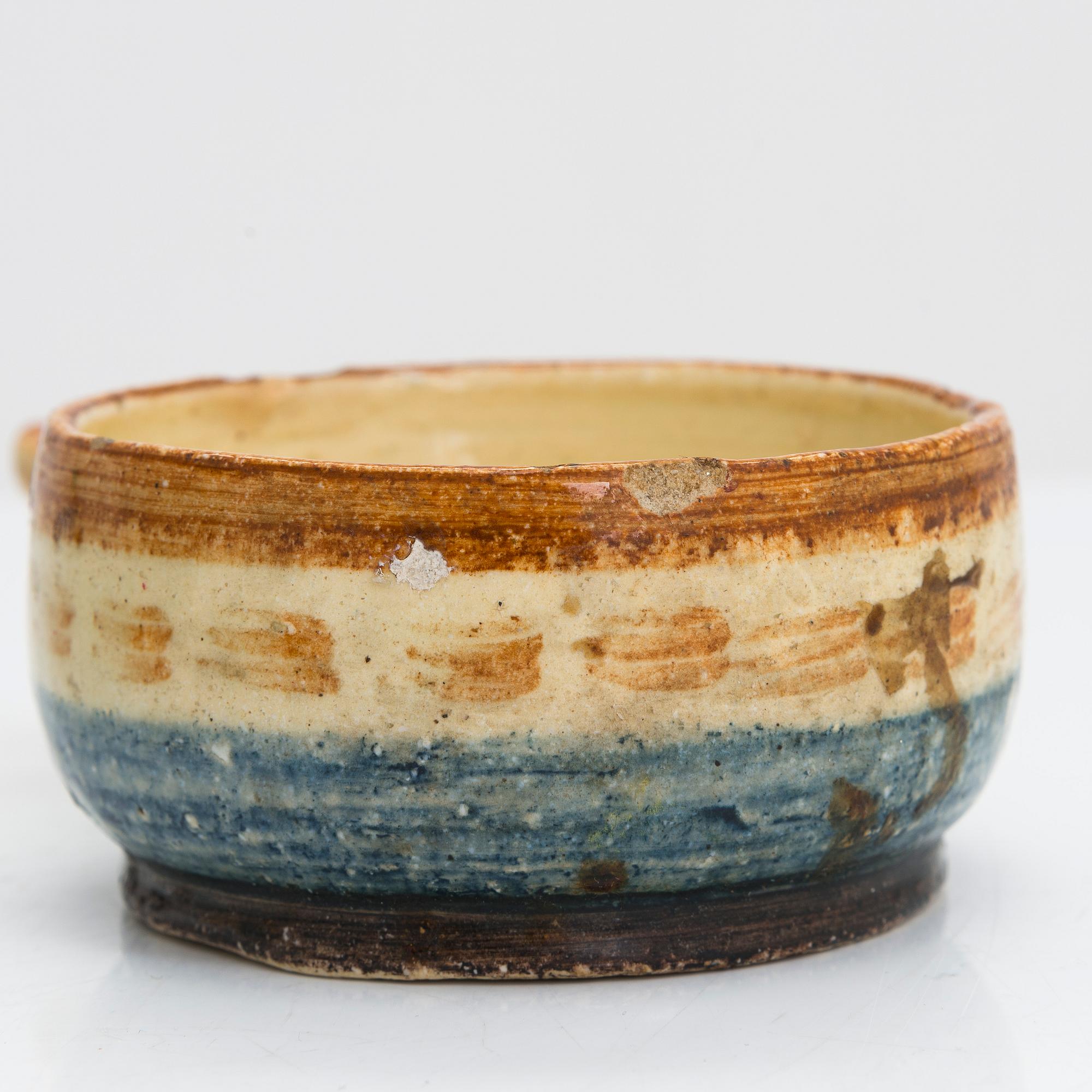 Gerda Thesleff, skålar, 2 st, keramik, signerad GT.