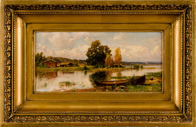 HJALMAR MUNSTERHJELM, COASTAL LANDSCAPE.