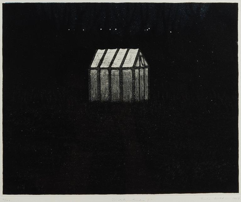 TUULA LEHTINEN, etching, aquatint, signed and dated 1984, numbered 41/100.