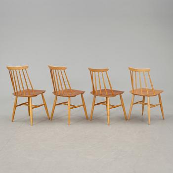 STOLAR, 4 st, "Fanett", Ilmari Tapiovaara, Edsbyverken, 1950-tal.