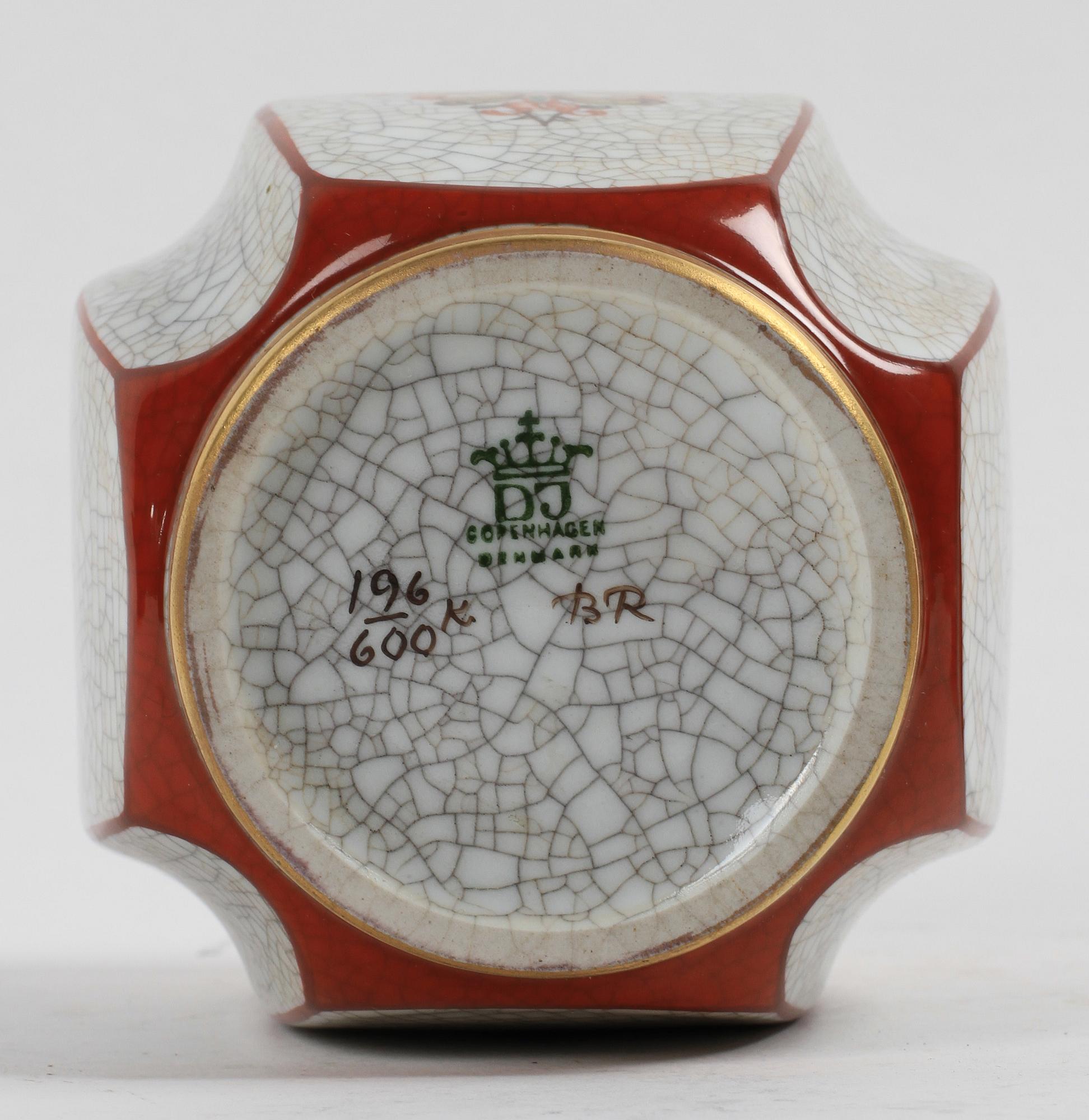 PARTI PORSLIN, 8 delar, Royal Copenhagen och Dahl Jensen, Danmark.