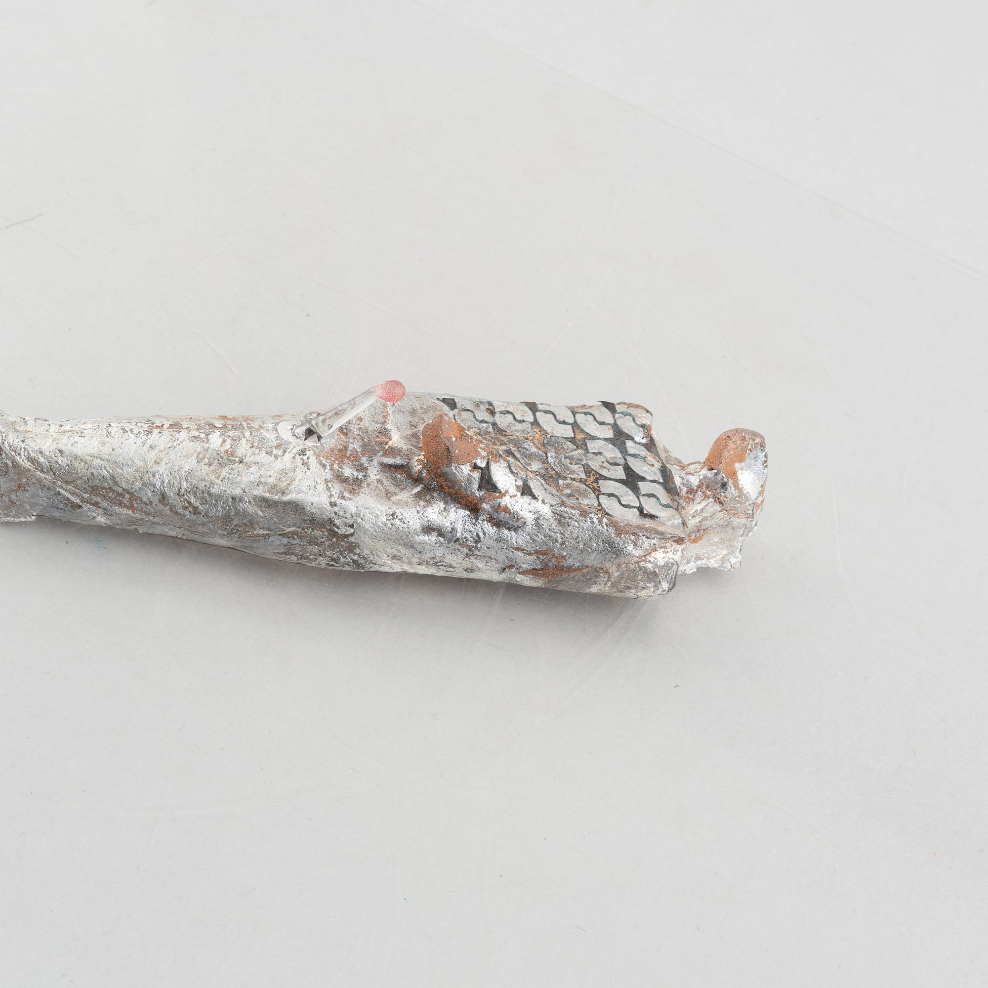 Bertil Vallien, a unique glass sculpture, "Idol", Kosta Boda, Sweden.