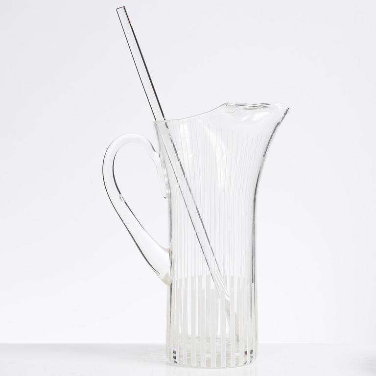 Bengt Orup, a 13-piece 'Strikt' glass service, Johansfors, mid-20th Century.