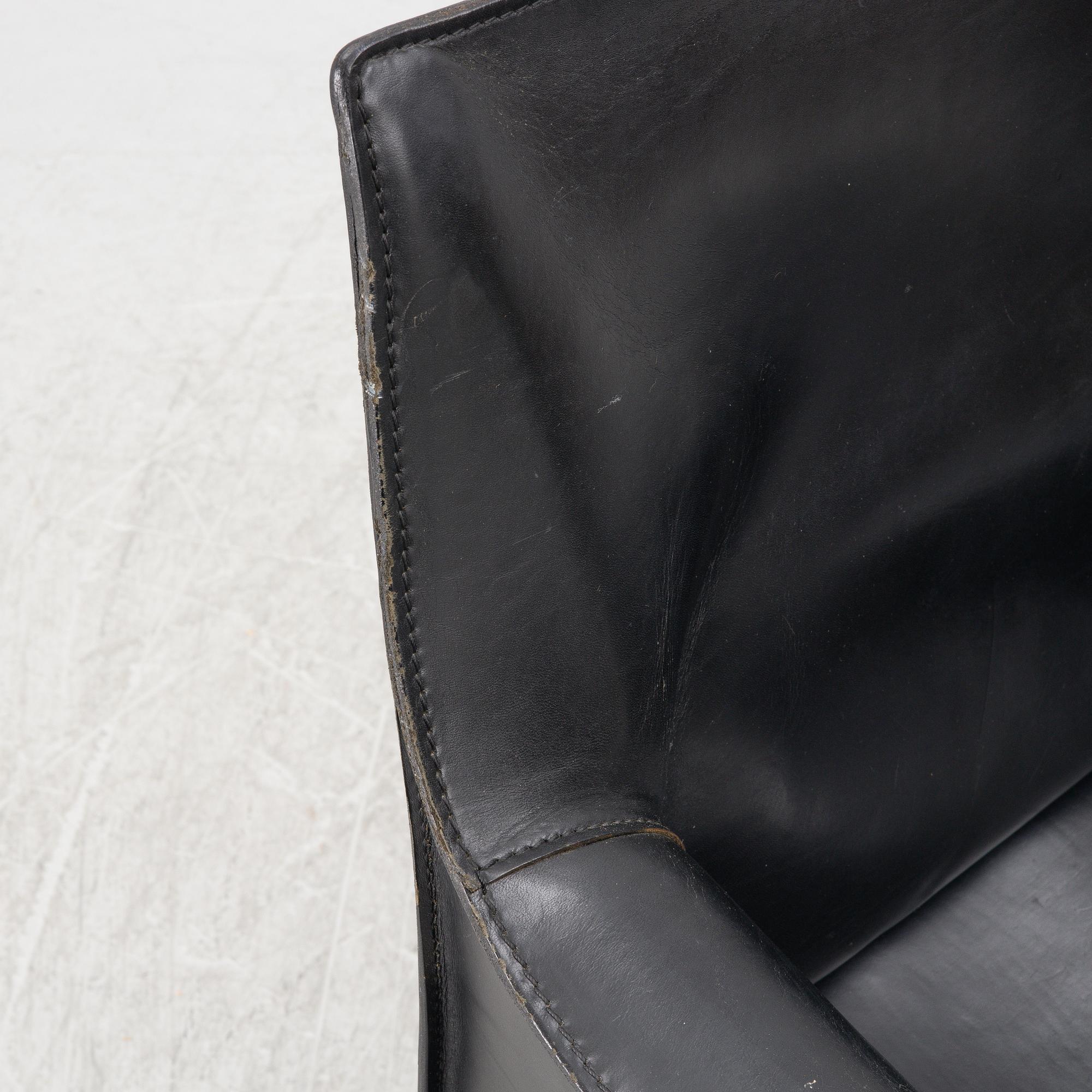 Mario Bellini, a '413 CAB' armchair, Cassina, Italy.