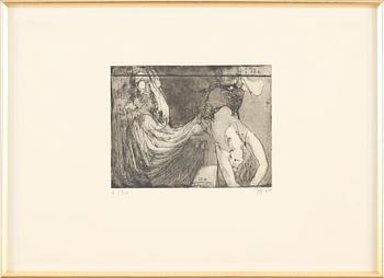 HORST JANSSEN, etsning, sign o numr 7/30.