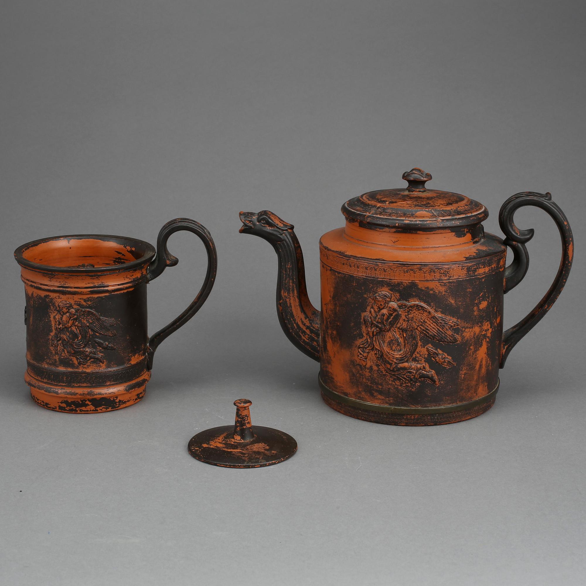 TEKANNA, lergods, 1800-tal.