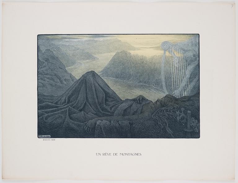 Tyra Kleen, mapp med sju litografier.