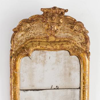 A Swedish Rococo 18th century mirror.