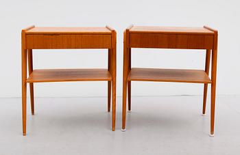 SÄNGBORD, 1 par, Carlström & Co, 1960-tal.