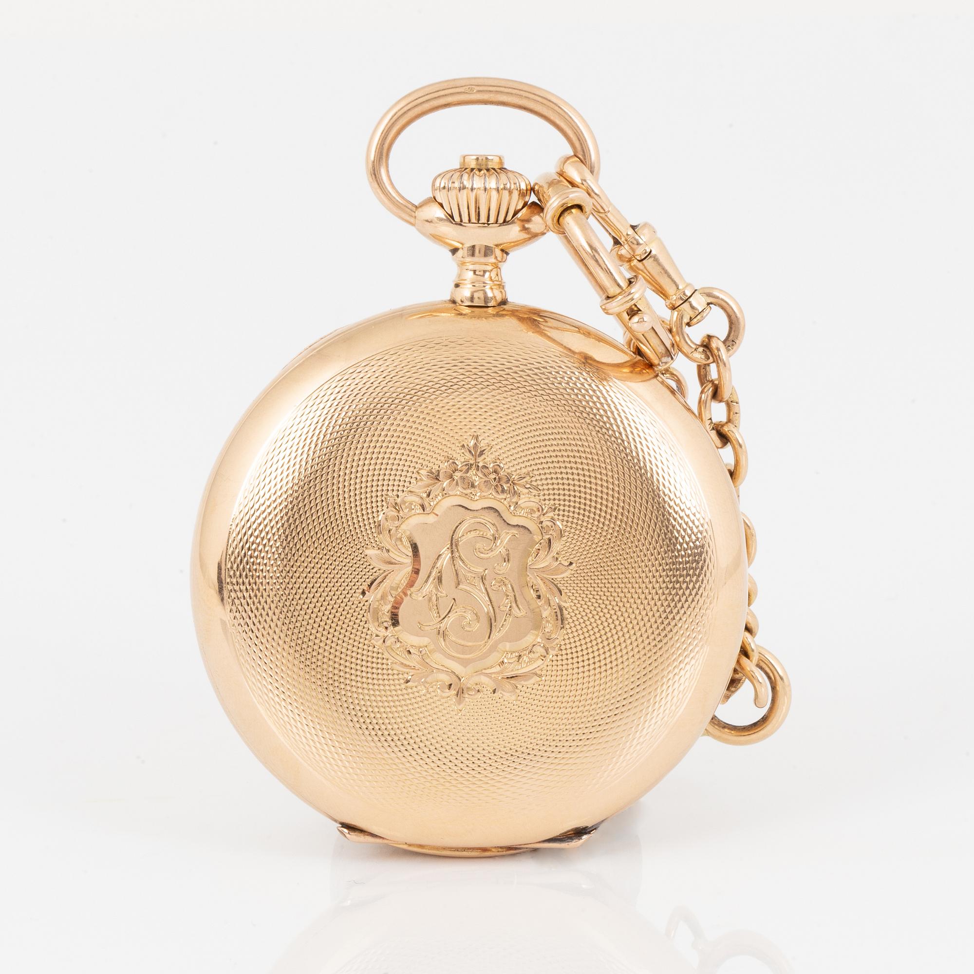Halda Fickurfabrik, pocket watch, hunter, 52 mm.