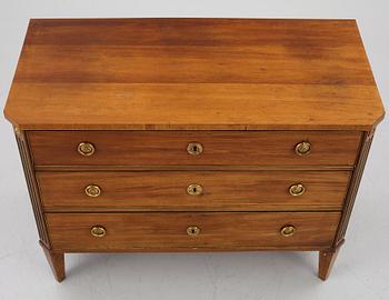 Byrå, sengustaviansk, sent 1700-tal.