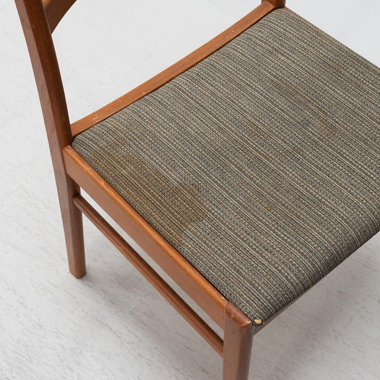 A 7-piece teak dining group, 1960's.