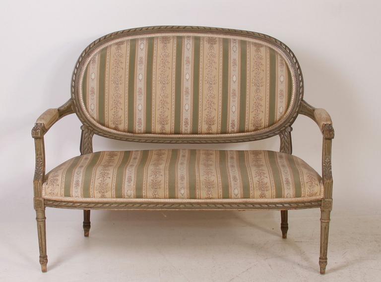 SOFFA, gustaviansk stil, 1800/1900-tal.