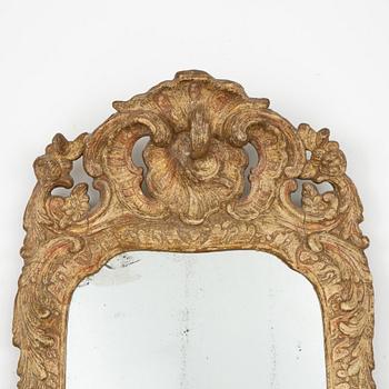 A Rococo mirror, second half of the 18th century.