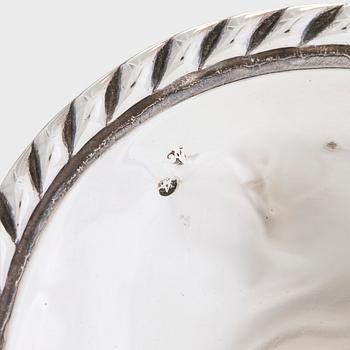 A Spanish silver tray , mid 20th century.
