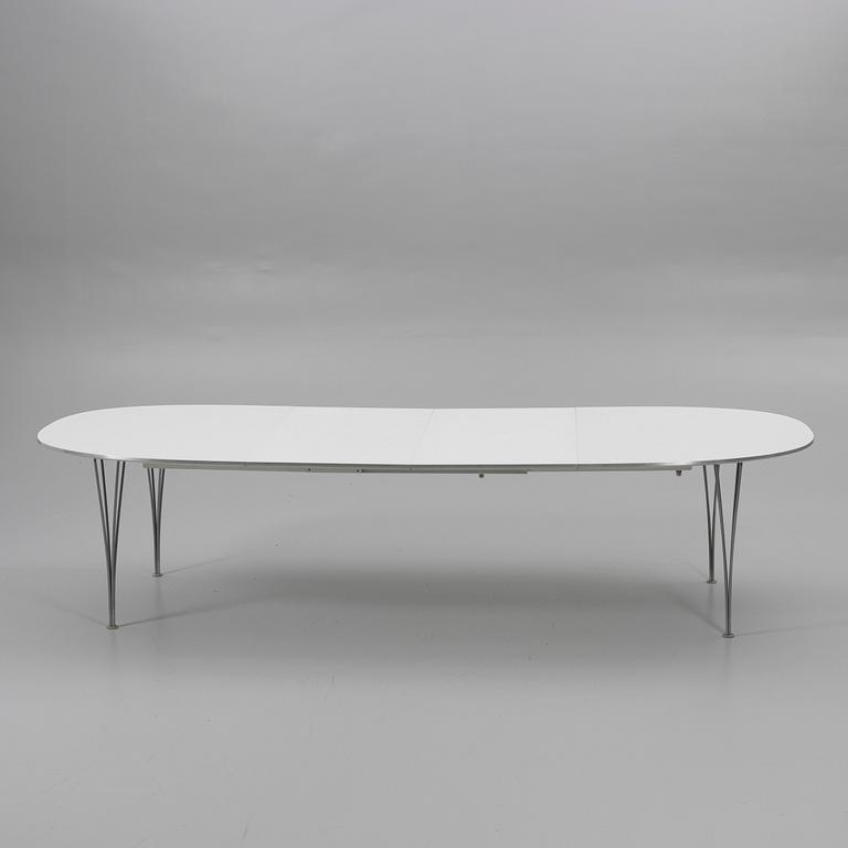 Bruno Mathsson, & Piet Hein, matbord, "Superelips", Fritz Hansen, Danmark, 1987.