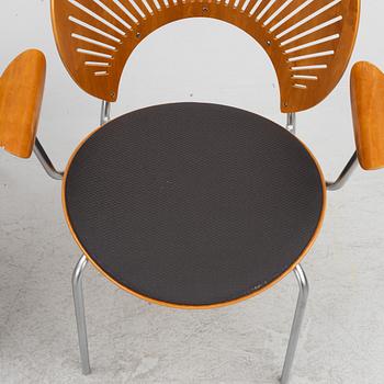 Nanna Ditzel, six "Trinidad" chairs, Fredericia, Denmark.