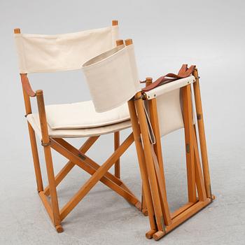 Mogens Koch, folding chairs/director's chairs, a pair, "MK16", Rud. Rasmussen, Denmark.